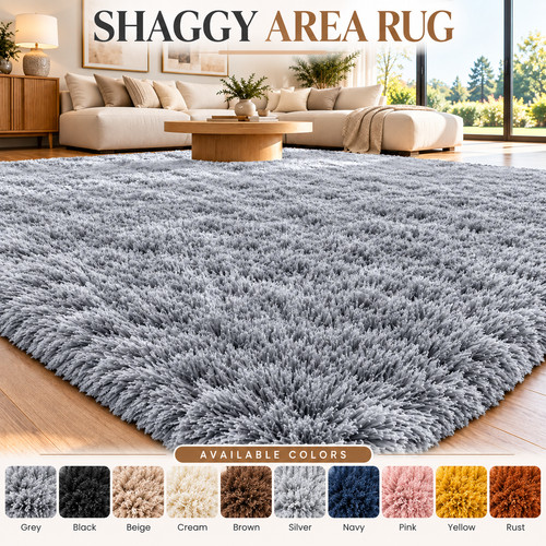 Shaggy rugs large fluffy rug - shaggy,