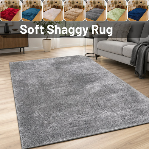 Fluffy shaggy rugs and runners - and,