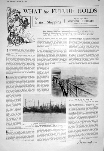 Old 1925 british shipping - british,