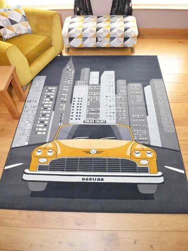 Large rug new - rug, grey