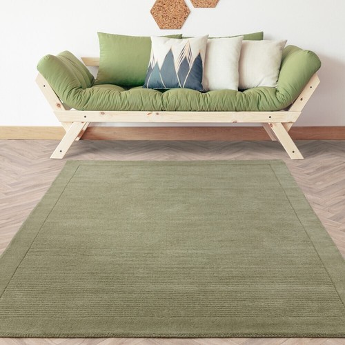 York rug sage - wool,