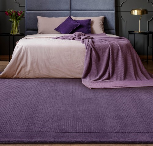 York rug purple 100 - purple, 100%