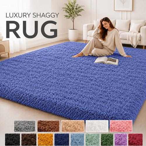 Large fluffy shaggy rugs - large,