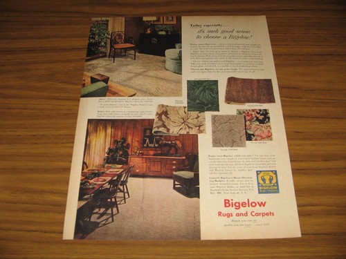 1951 print bigelow rugs - 1951, &