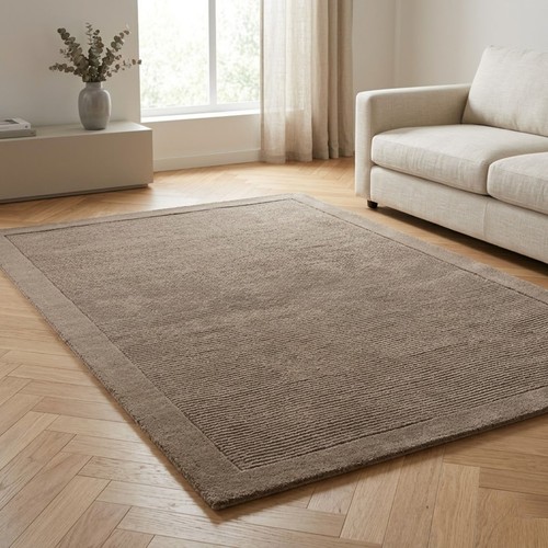 York taupe wool - wool, rug